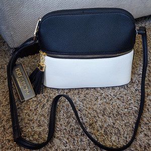 Black and White Crossbody